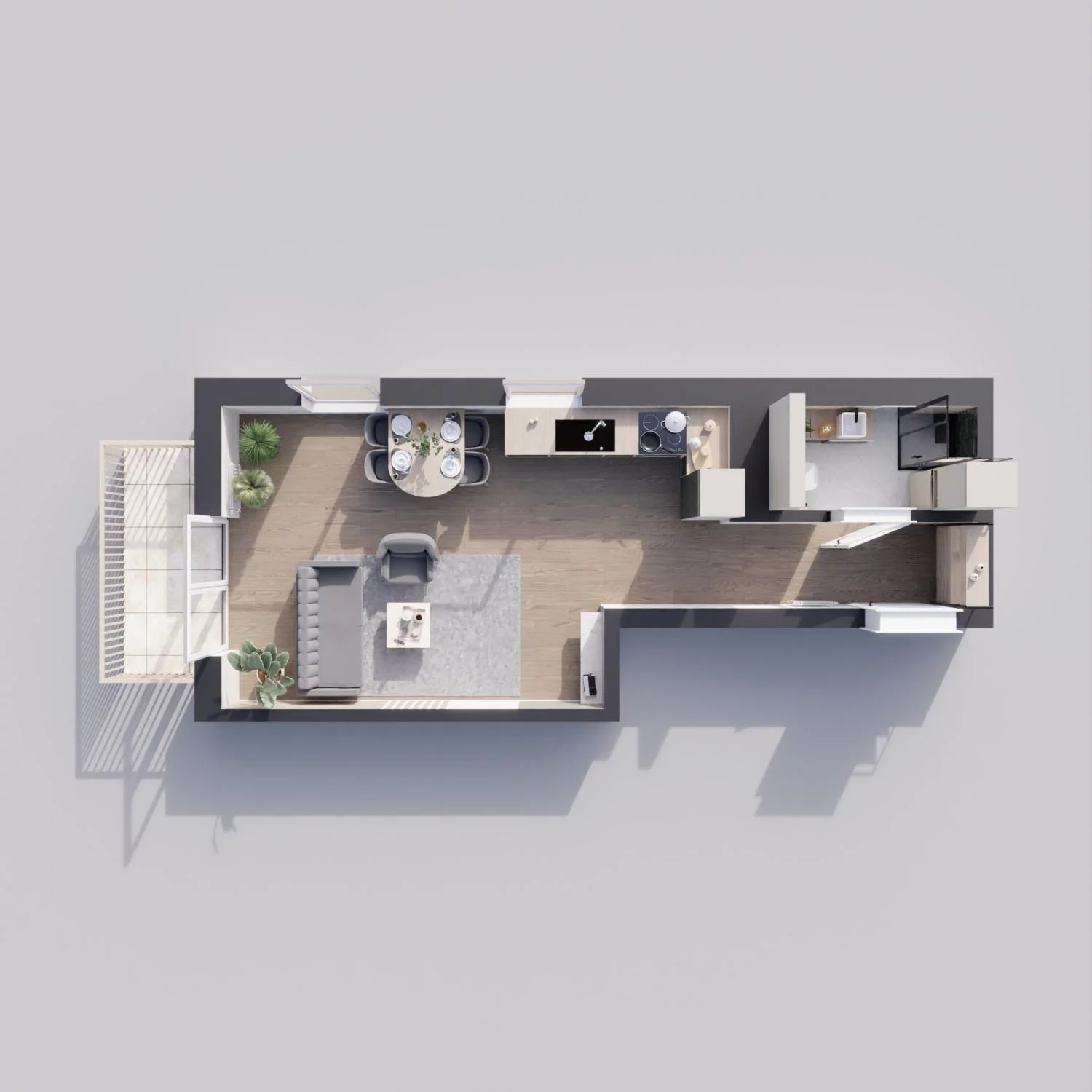 1 pokój, mieszkanie 32,87 m², piętro 4, oferta nr 16B, Strzelców 28, Kraków, Prądnik Czerwony, ul. Strzelców 28