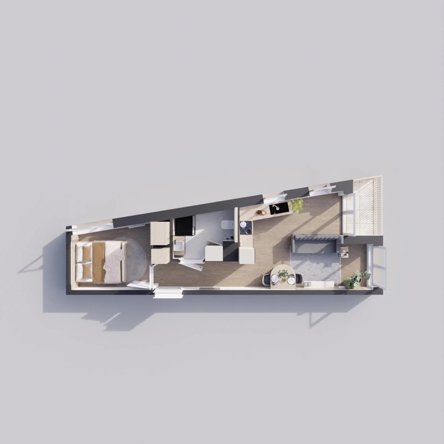 2 pokoje, mieszkanie 38,99 m², piętro 5, oferta nr 38C, Strzelców 28, Kraków, Prądnik Czerwony, ul. Strzelców 28