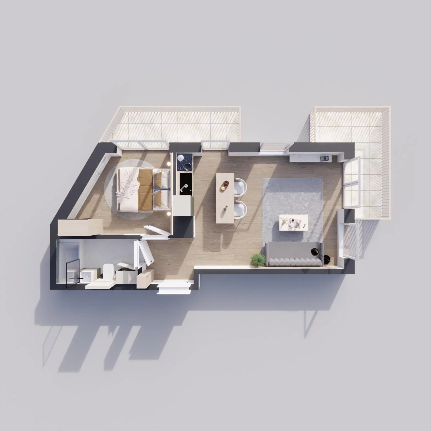 2 pokoje, mieszkanie 39,19 m², piętro 3, oferta nr 14B, Strzelców 28, Kraków, Prądnik Czerwony, ul. Strzelców 28