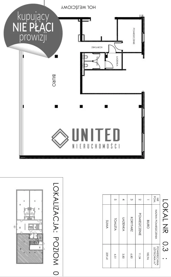 Biuro 209,41 m², oferta nr , 5/10630/OLW, Wrocław, Karłowice-Różanka, Różanka, Kępińska