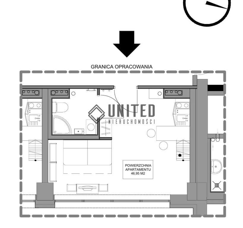 1 pokój, mieszkanie 46,95 m², piętro 1, oferta nr , 16622/10630/OMS, Wrocław, Psie Pole-Zawidawie, Psie Pole, Dobroszycka