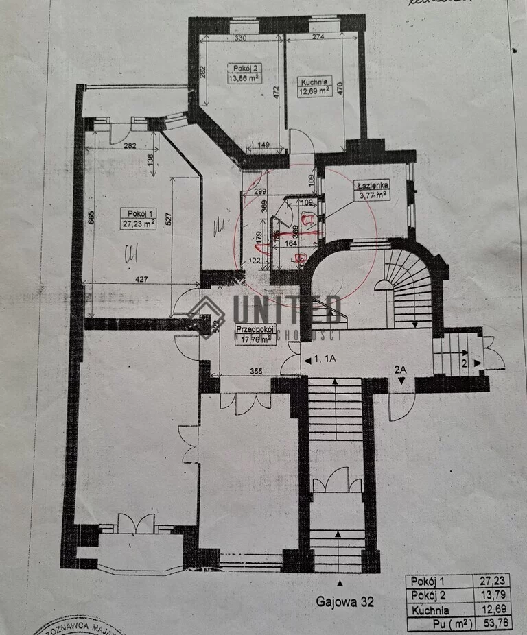 Mieszkanie dwupokojowe 62,78 m², Wrocław, Huby, Hubska, Sprzedaż