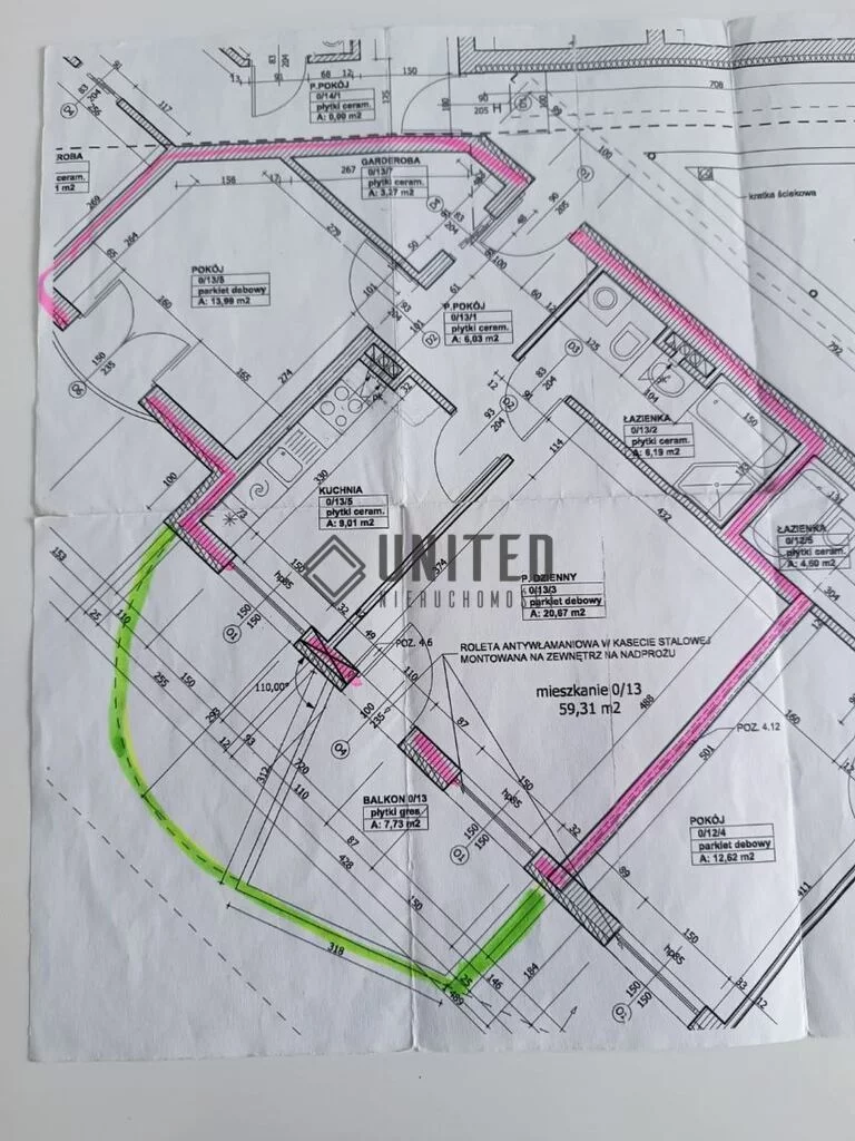 2 pokoje, mieszkanie 58,41 m², parter, oferta nr , 17540/10630/OMS, Wrocław, Wojszyce