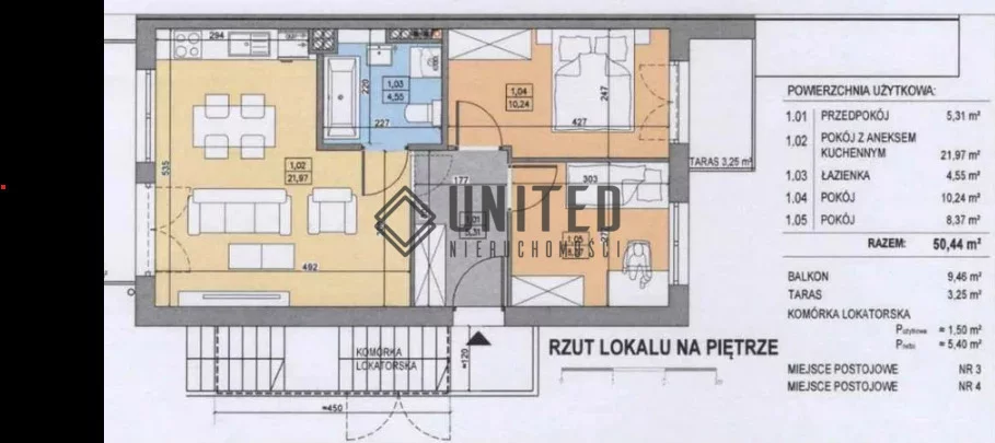 3 pokoje, mieszkanie 50,50 m², piętro 1, oferta nr , 17658/10630/OMS, Wrocław, Lipa Piotrowska, Anyżowa
