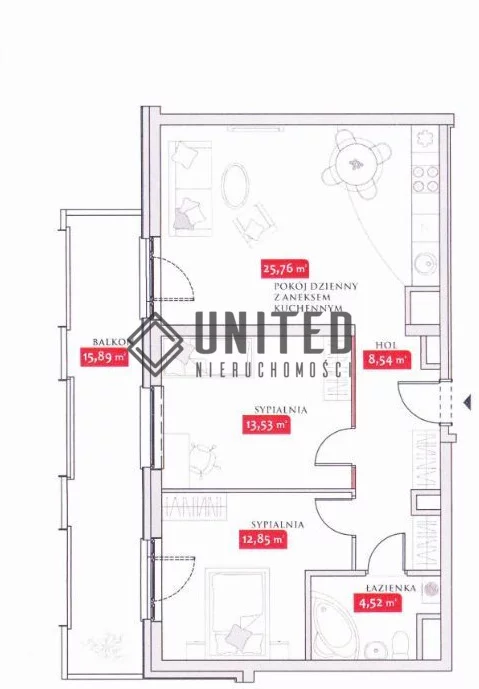 3 pokoje, apartament 66,00 m², piętro 4, oferta nr , 6748/10630/OMS, Wrocław, Mieszczańska