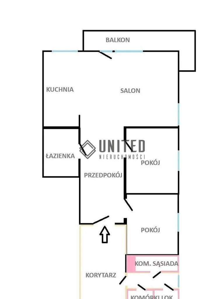 3 pokoje, mieszkanie 54,24 m², piętro 2, oferta nr , 17788/10630/OMS, Wrocław, Księże, Księże Wielkie, Turawska