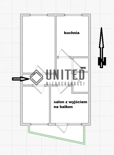 3 pokoje, mieszkanie 55,00 m², piętro 8, oferta nr , 16877/10630/OMS, Wrocław, Gądów-Popowice Południowe, Popowice