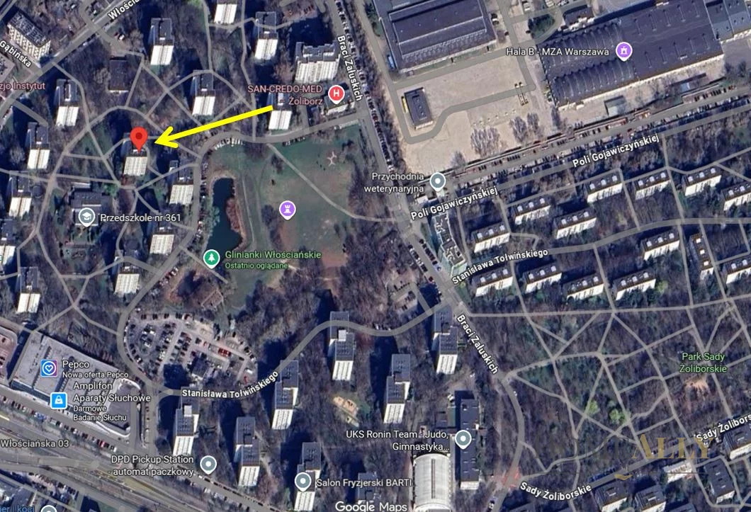 2 pokoje, mieszkanie 42,50 m², piętro 7, oferta nr , 106520, Warszawa, Włościańska