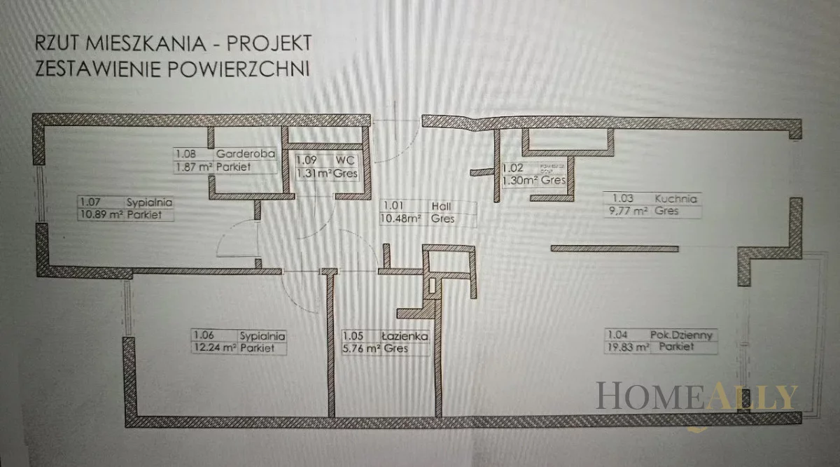 3 pokoje, mieszkanie 75,50 m², piętro 5, oferta nr , 729607, Warszawa, Wola, Wola, Św. Stanisława