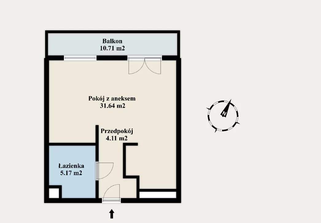 Mieszkanie jednopokojowe 42,01 m², Warszawa, Juliana Konstantego Ordona, Sprzedaż