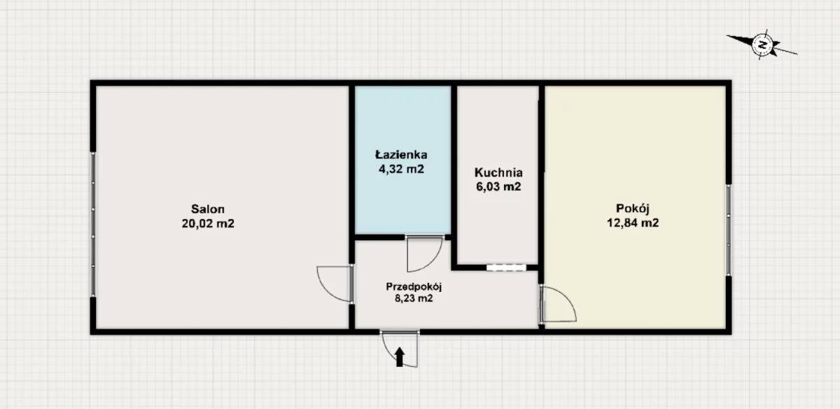 Mieszkanie dwupokojowe 59,46 m², Warszawa, Żoliborz, Jana Kozietulskiego, Sprzedaż