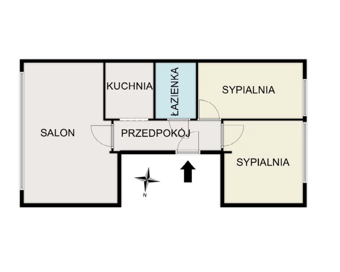 Mieszkanie trzypokojowe 48,00 m², Warszawa, Bielany, Starej Baśni, Sprzedaż