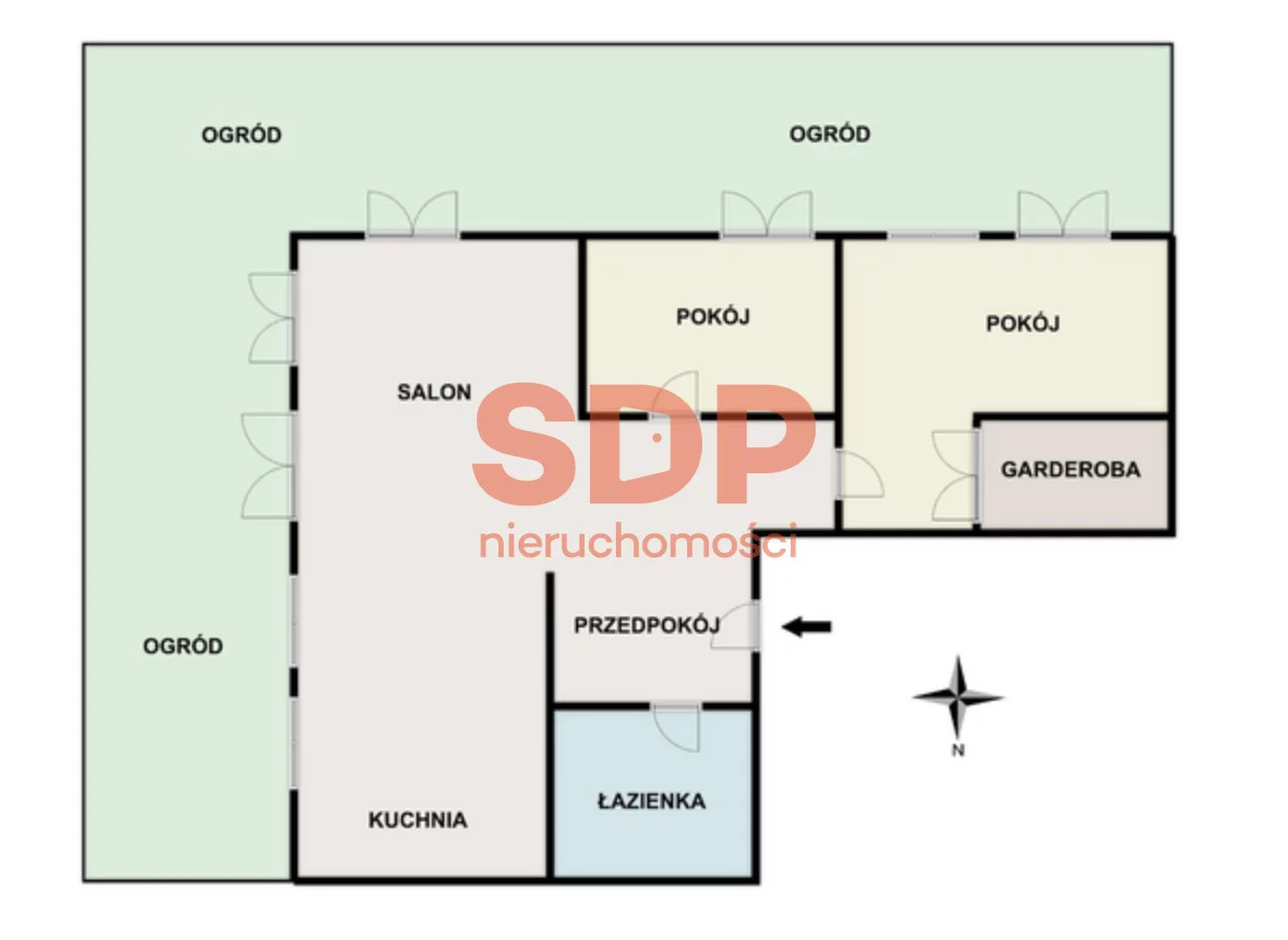 3 pokoje, mieszkanie 77,26 m², parter, oferta nr , SDP454538, Warszawa, Białołęka, Białołęka, Starej Gruszy