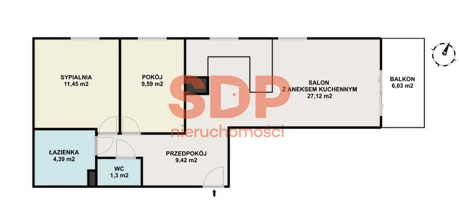 3 pokoje, apartament 63,37 m², piętro 1, oferta nr , SDP397966, Warszawa, Toruńska