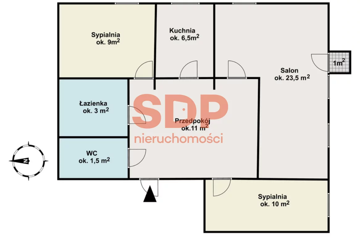 3 pokoje, mieszkanie 63,30 m², piętro 9, oferta nr , SDP109888, Warszawa, Zwierzyniecka