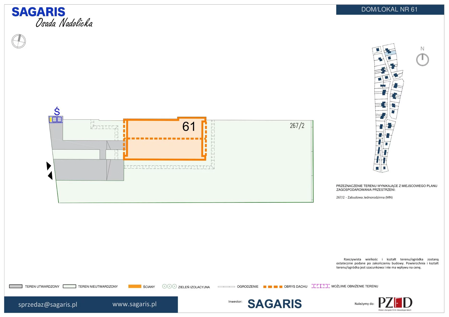 Dom 124,44 m², oferta nr 61, Osada Nadolicka, Nadolice Małe, ul. Wrocławska