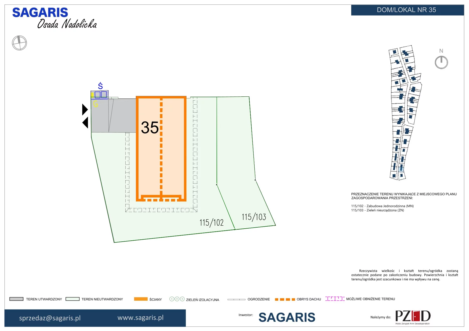 Dom 107,03 m², oferta nr 35, Osada Nadolicka, Nadolice Małe, ul. Wrocławska