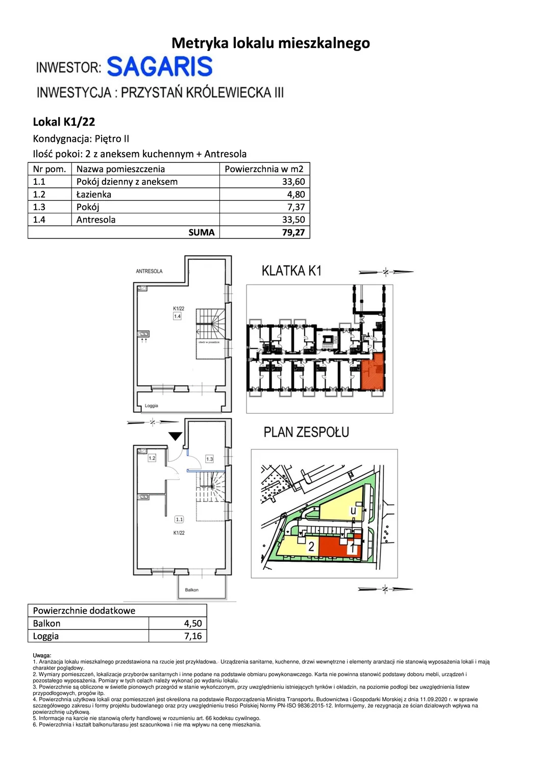 Mieszkanie 79,27 m², piętro 2, oferta nr K1/22, Przystań Królewiecka III, Wrocław, Maślice, Fabryczna, ul. Królewiecka