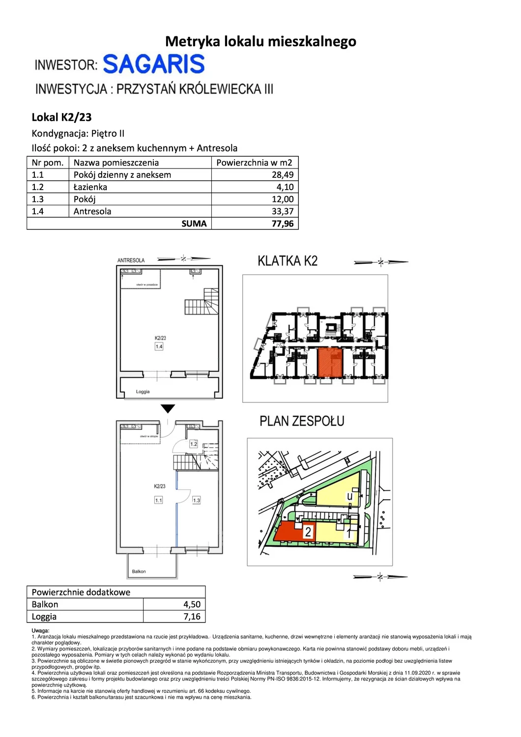 Mieszkanie 77,96 m², piętro 2, oferta nr K2/23, Przystań Królewiecka III, Wrocław, Maślice, Fabryczna, ul. Królewiecka