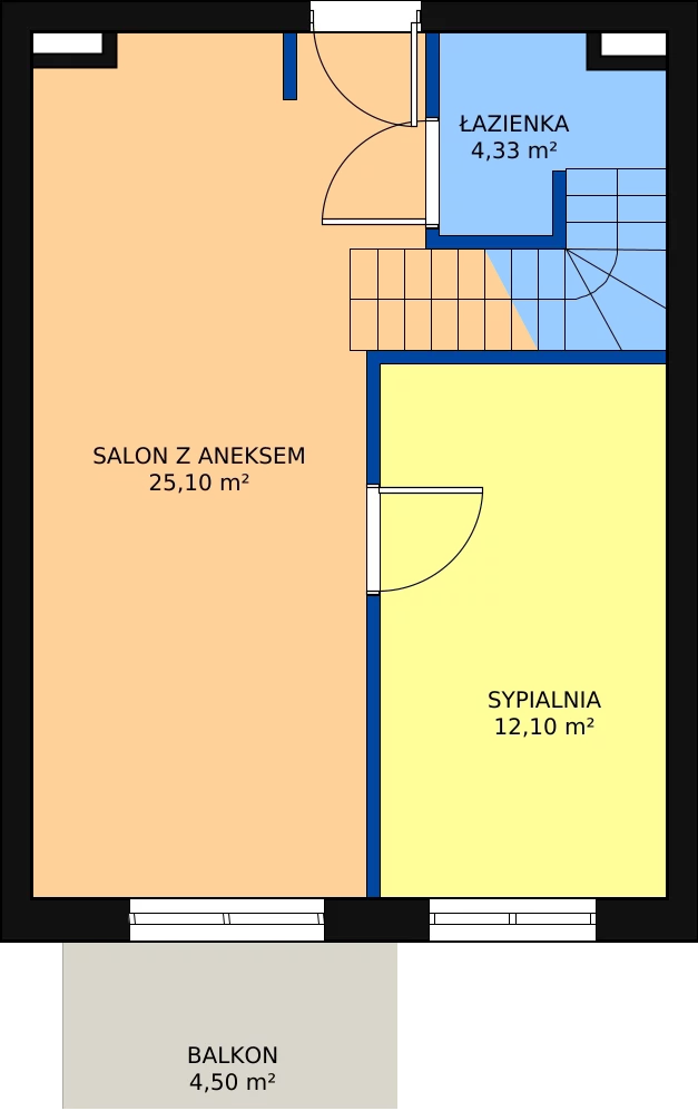 Zalety mieszkania 71.74 m², K1/27
