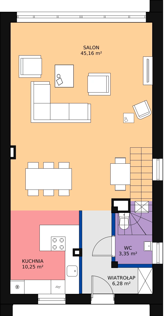 Zalety domu 124.44 m², 46