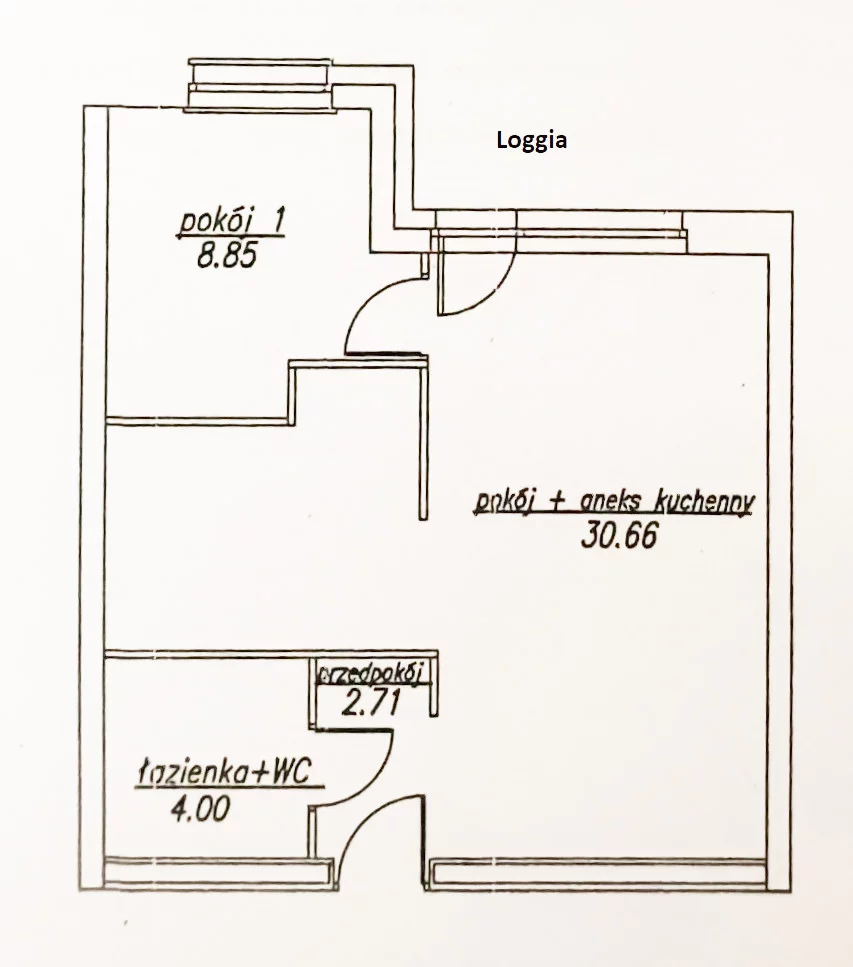 2 pokoje, mieszkanie 46,22 m², piętro 1, oferta nr , 3701333, Sarbinowo, Marynarska