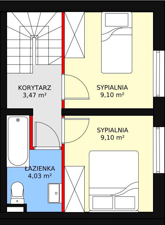 Apartament 86,15 m², piętro 1, oferta nr 3, Apartamenty Gałczyńskiego, Kraków, Czyżyny, ul. Konstantego Ildefonsa Gałczyńskiego 35