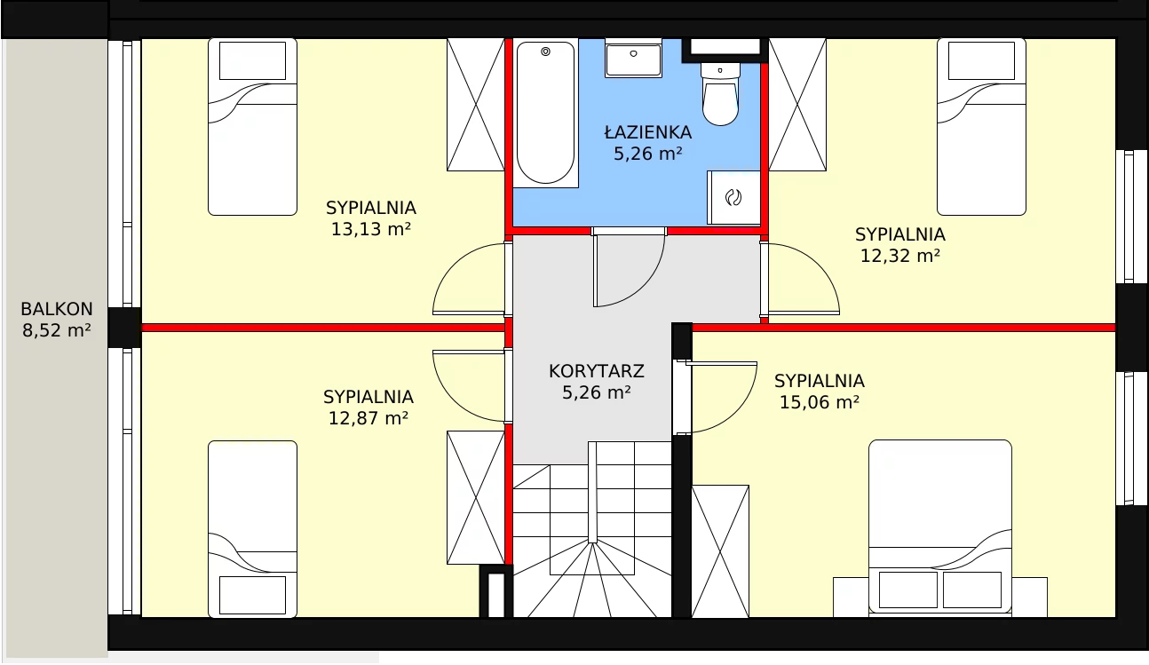 Apartament 96,30 m², piętro 2, oferta nr 6, Apartamenty Gałczyńskiego, Kraków, Czyżyny, ul. Konstantego Ildefonsa Gałczyńskiego 35