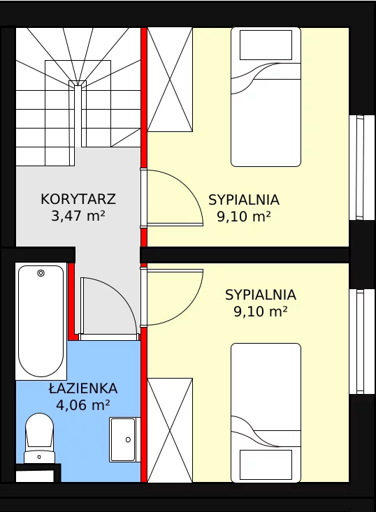 Apartament 86,18 m², piętro 1, oferta nr 7, Apartamenty Gałczyńskiego, Kraków, Czyżyny, ul. Konstantego Ildefonsa Gałczyńskiego 35