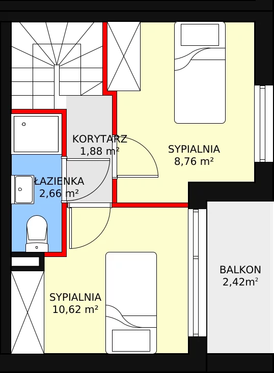 Apartament 82,29 m², piętro 1, oferta nr 9, Apartamenty Gałczyńskiego, Kraków, Czyżyny, ul. Konstantego Ildefonsa Gałczyńskiego 35