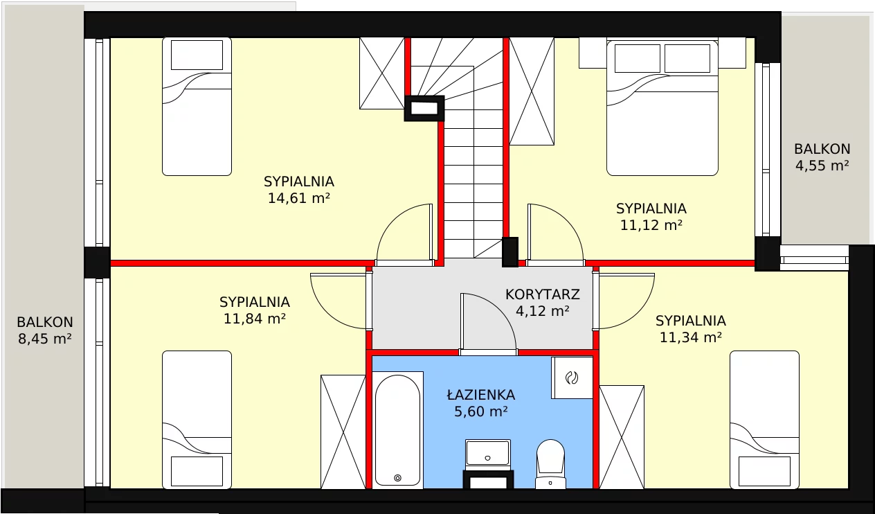 Apartament 89,51 m², piętro 2, oferta nr 12, Apartamenty Gałczyńskiego, Kraków, Czyżyny, ul. Konstantego Ildefonsa Gałczyńskiego 35