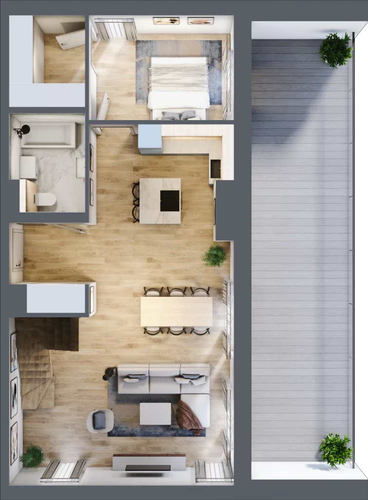 3 pokoje, mieszkanie 103,98 m², piętro 2, oferta nr L37, Mickiewicza 21 Residence, Śrem, ul. Mickiewicza 21