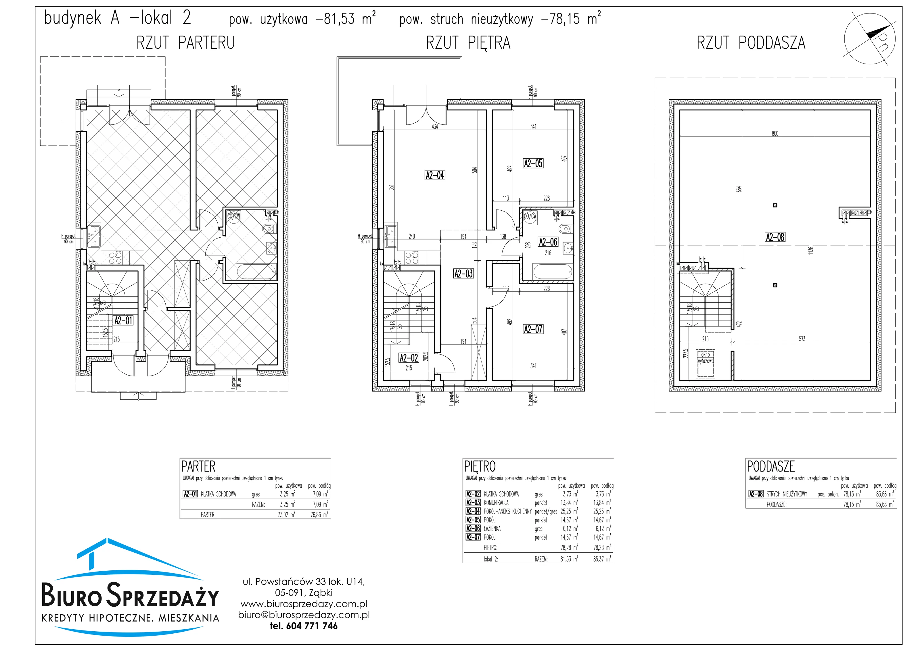 Mieszkanie 81,53 m², parter, oferta nr A2, Osiedle Słowackiego, Radzymin, ul. Słowackiego