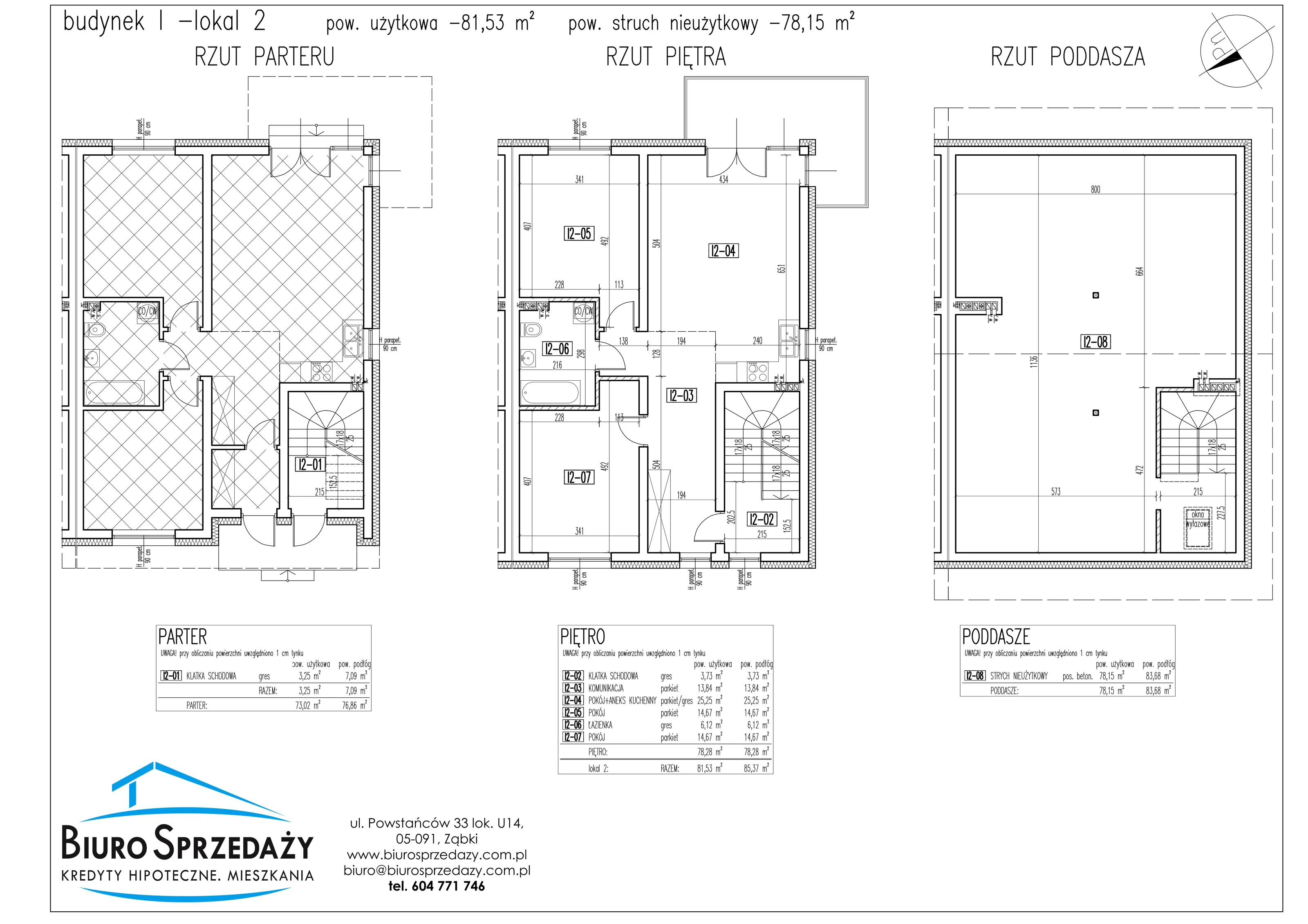 Mieszkanie 81,53 m², parter, oferta nr I2, Osiedle Słowackiego, Radzymin, ul. Słowackiego