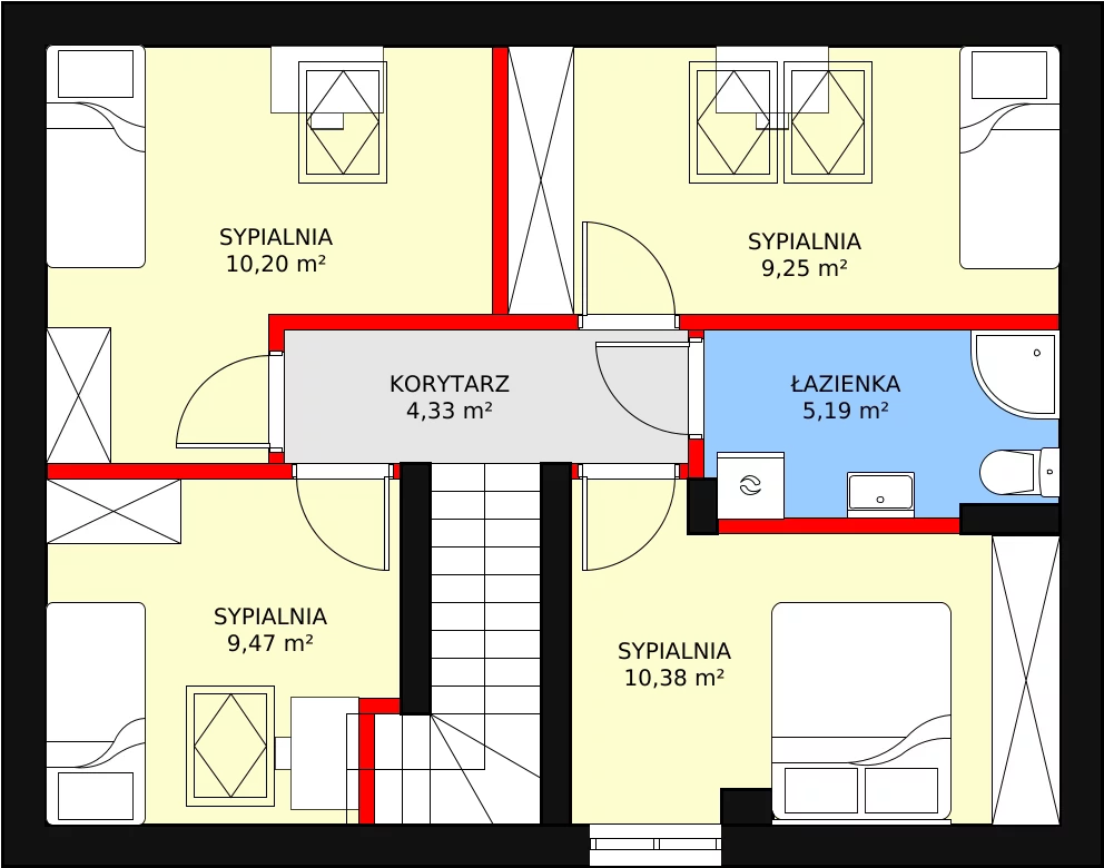 Dom 109,86 m², oferta nr 45/1, Osiedle 11 Listopada, Zielonka, ul. 11 Listopada 45