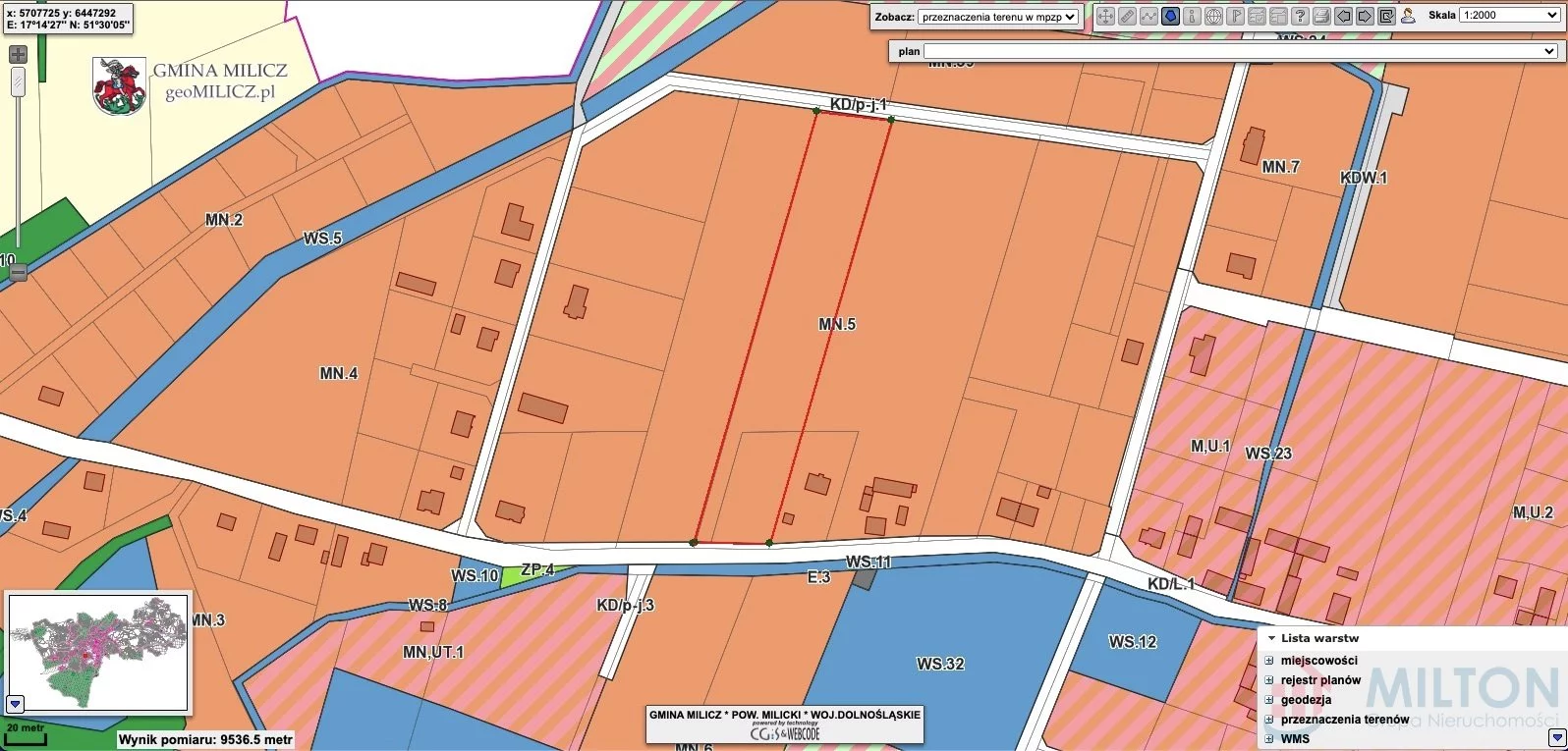 Działka 9 639,00 m², oferta nr , MIL-GS-35, Milicz