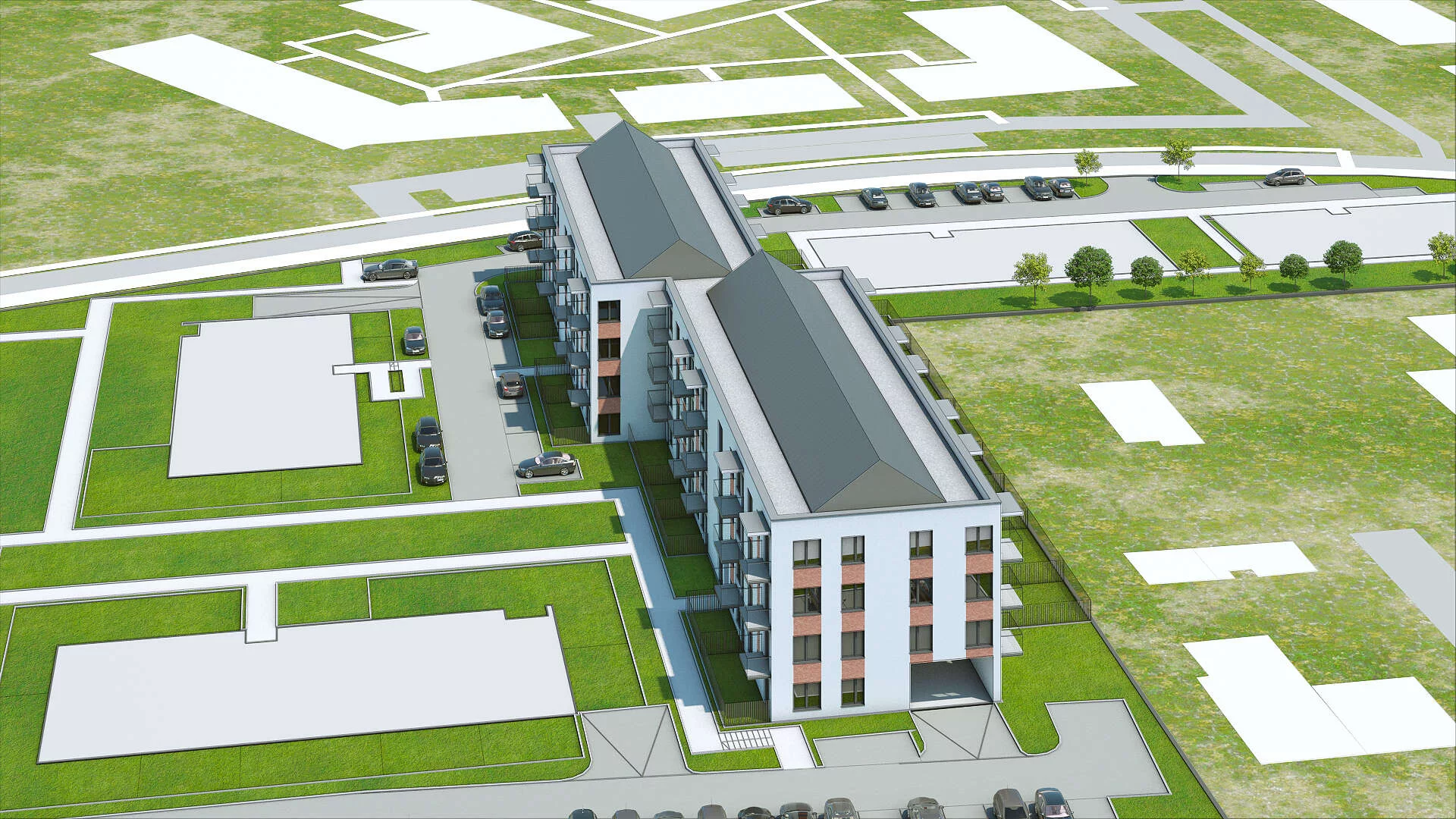 Wirtualna makieta 3D mieszkania 57 m², BII/1/B10