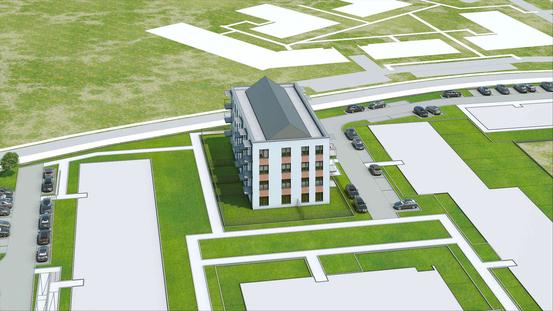 Wirtualna makieta 3D mieszkania 43.9 m², BIII/4/A2