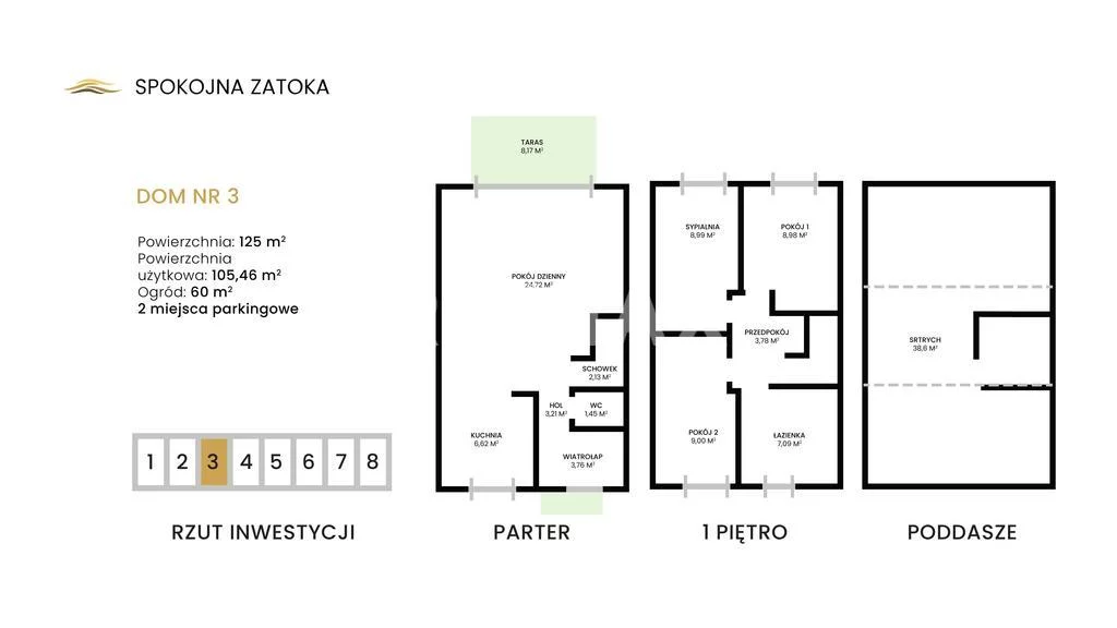 Dom i rezydencja na sprzedaż, 125,00 m², oferta nr 49/13467/ODS