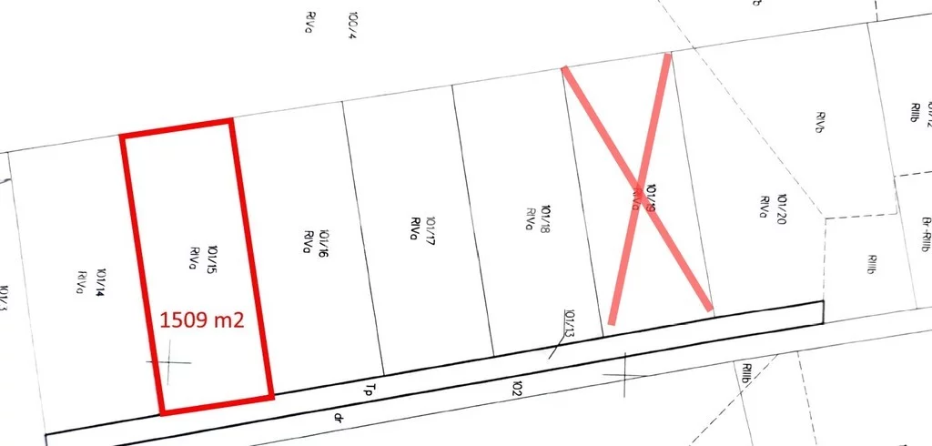 Działka 1 509,00 m², Ołużna, Sprzedaż