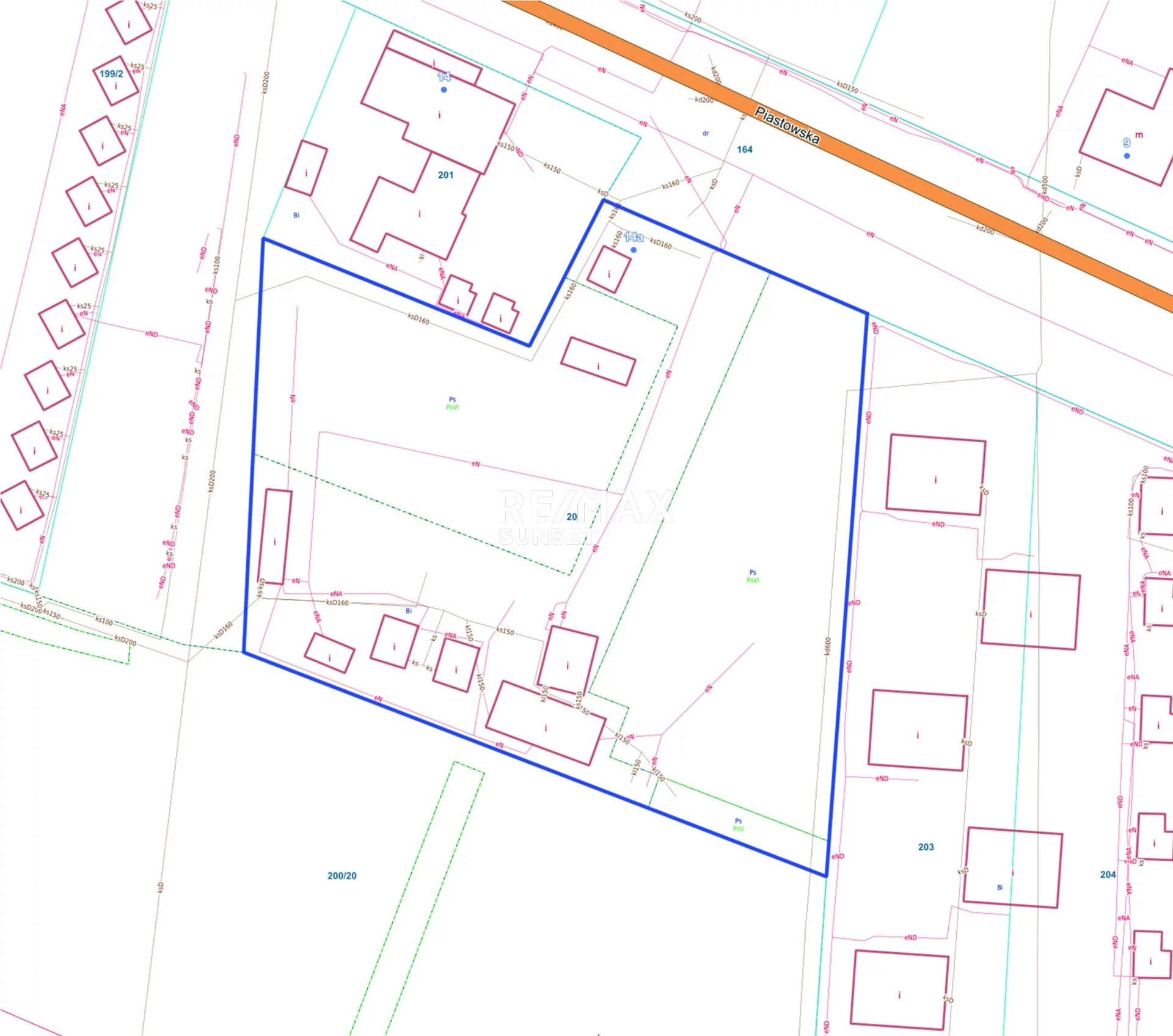 Działka 5 214,00 m², oferta nr , 68-GS-Dzj9ONuoY8, Dźwirzyno, Piastowska