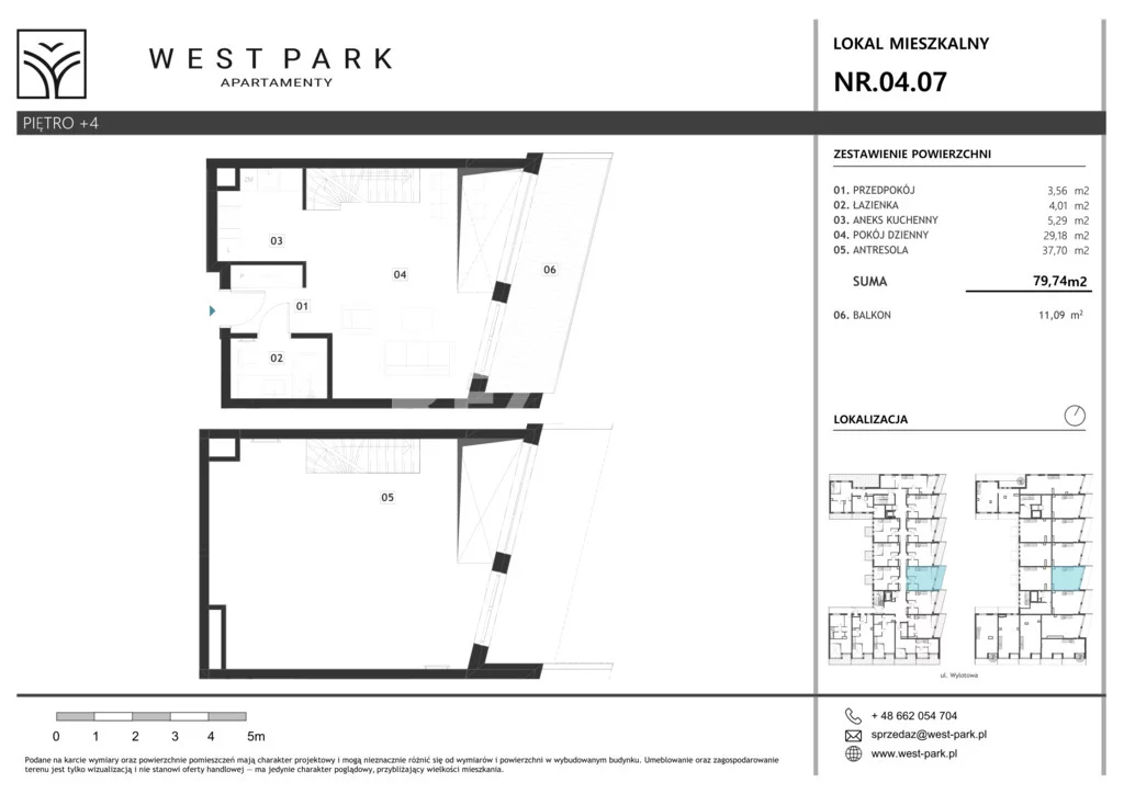Mieszkanie dwupokojowe 79,87 m², Kołobrzeg, Wylotowa, Sprzedaż