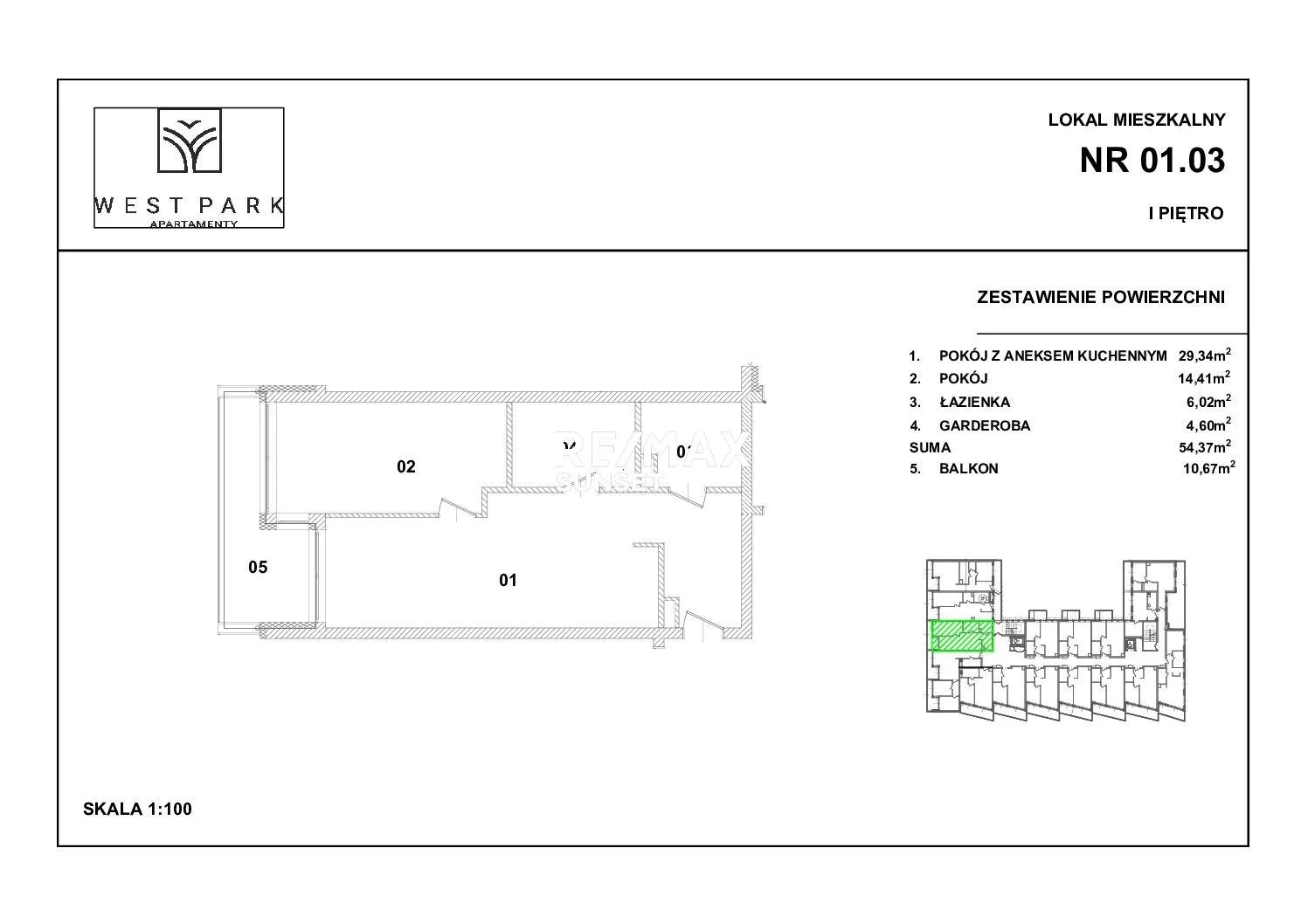 2 pokoje, mieszkanie 54,37 m², piętro 1, oferta nr , 1017-MS-Dzj9ONuoY8, Kołobrzeg, Wylotowa