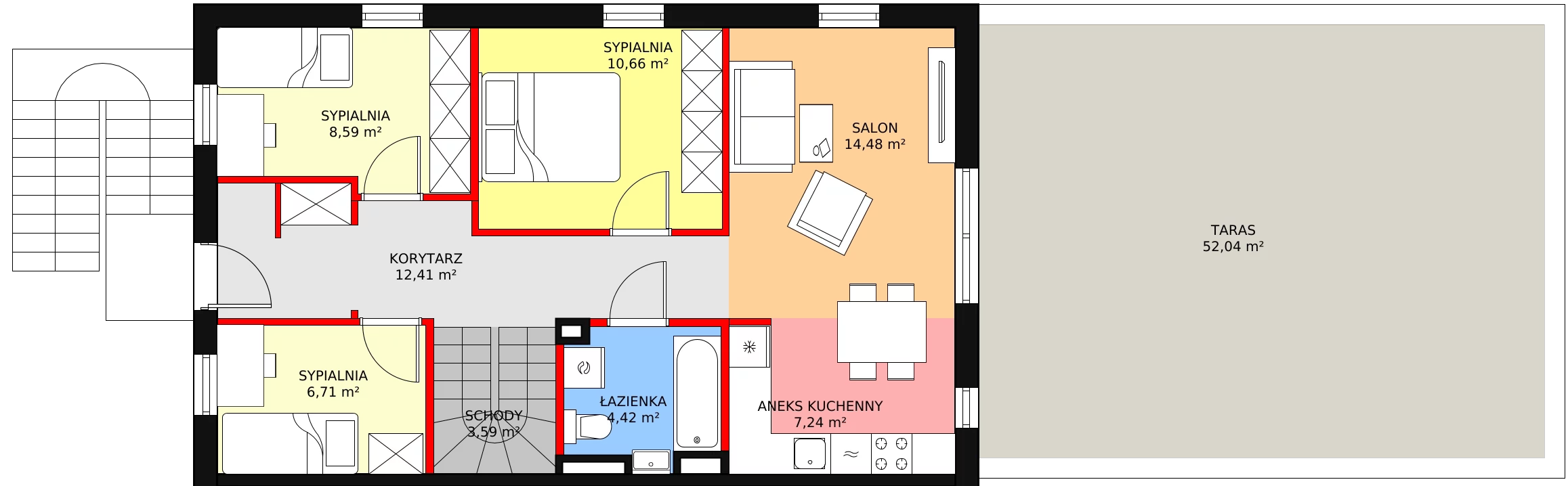 Dom 102,69 m², oferta nr A.1, Nova Wola Park, Nowa Wola, ul. Przepiórki