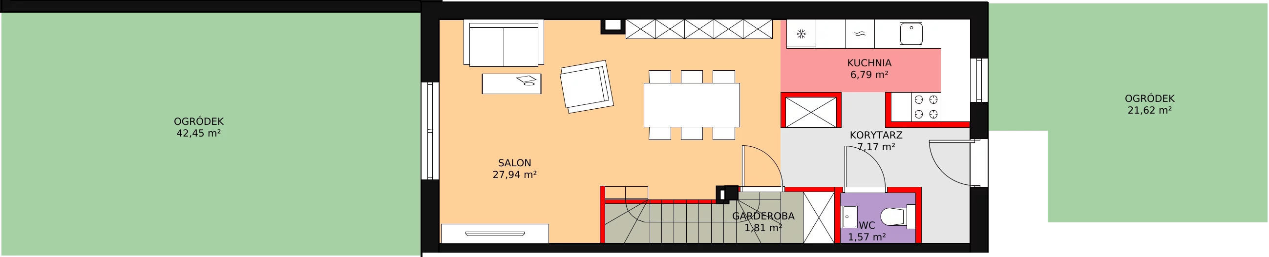 Dom 88,92 m², oferta nr B2, Nova Wola Park, Nowa Wola, ul. Przepiórki