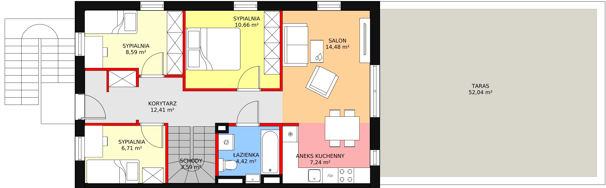 Dom 102,13 m², oferta nr C1, Nova Wola Park, Nowa Wola, ul. Przepiórki