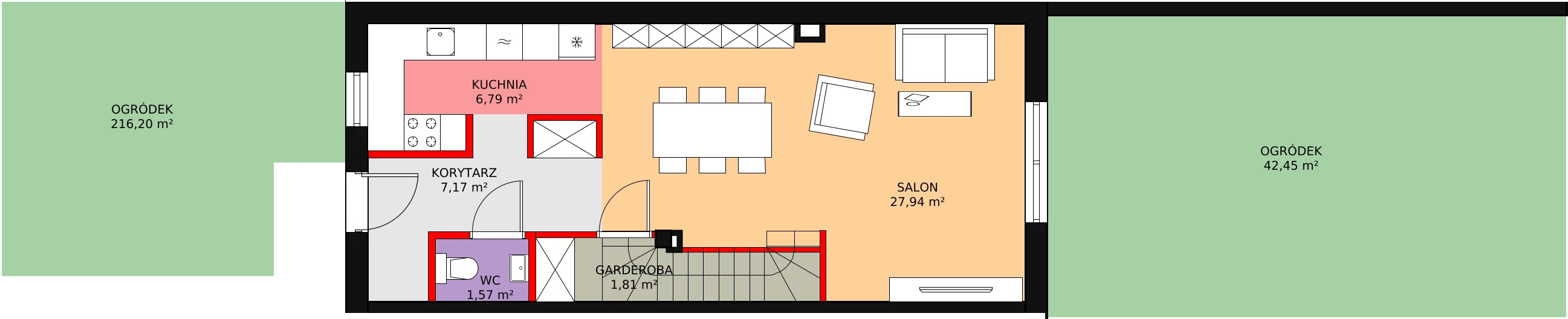 Dom 88,92 m², oferta nr C2, Nova Wola Park, Nowa Wola, ul. Przepiórki