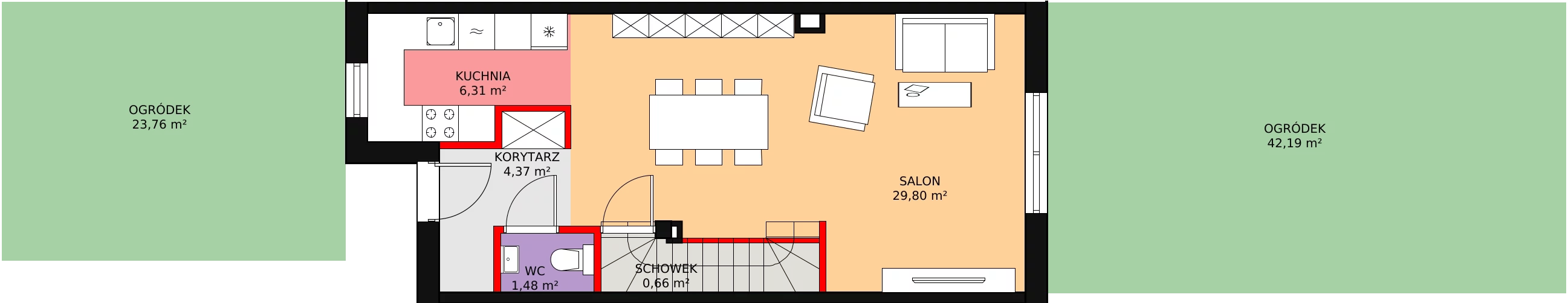 Dom 86,26 m², oferta nr C4, Nova Wola Park, Nowa Wola, ul. Przepiórki