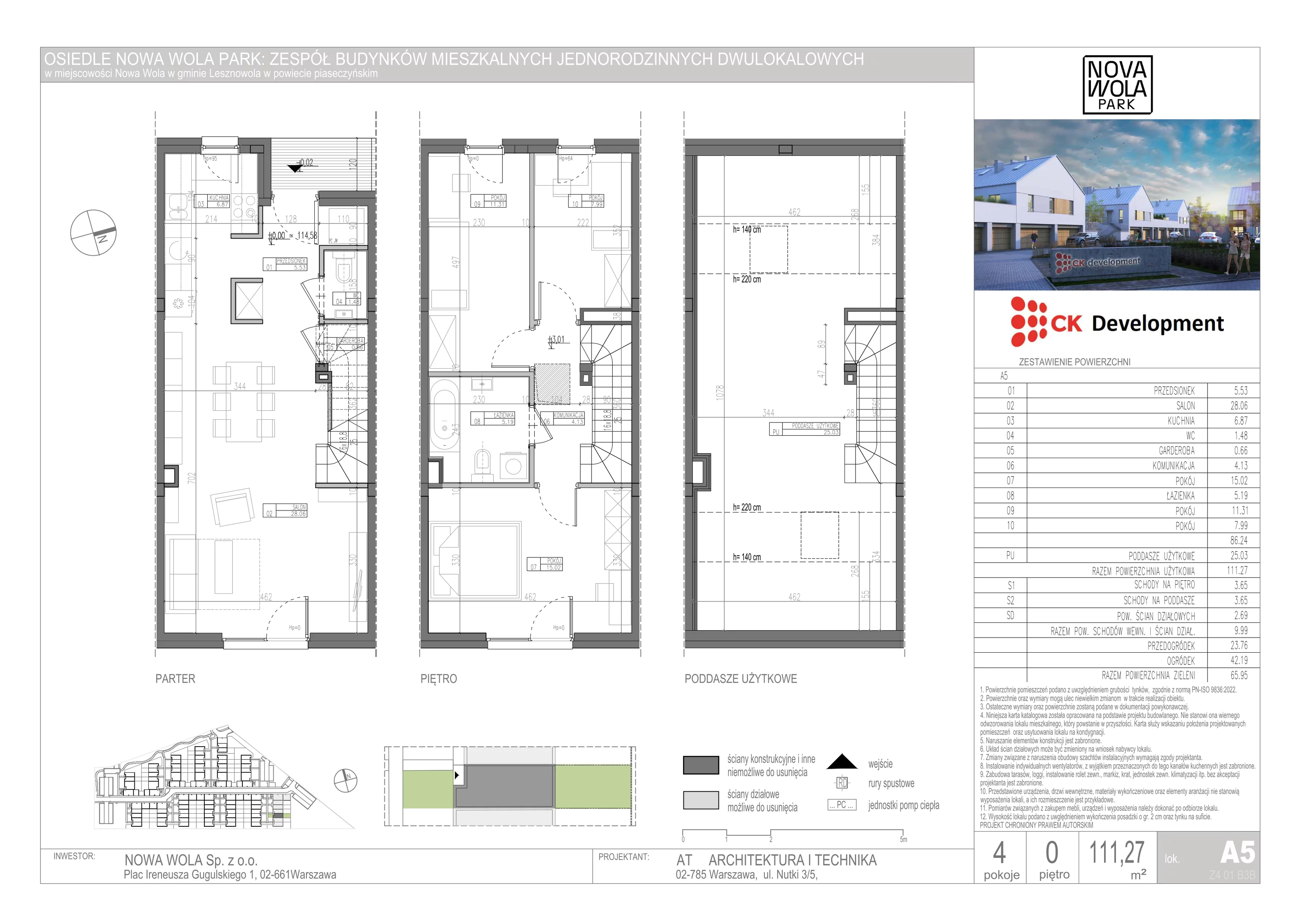 Dom 111,27 m², oferta nr A-5, Nova Wola Park, Nowa Wola, ul. Przepiórki