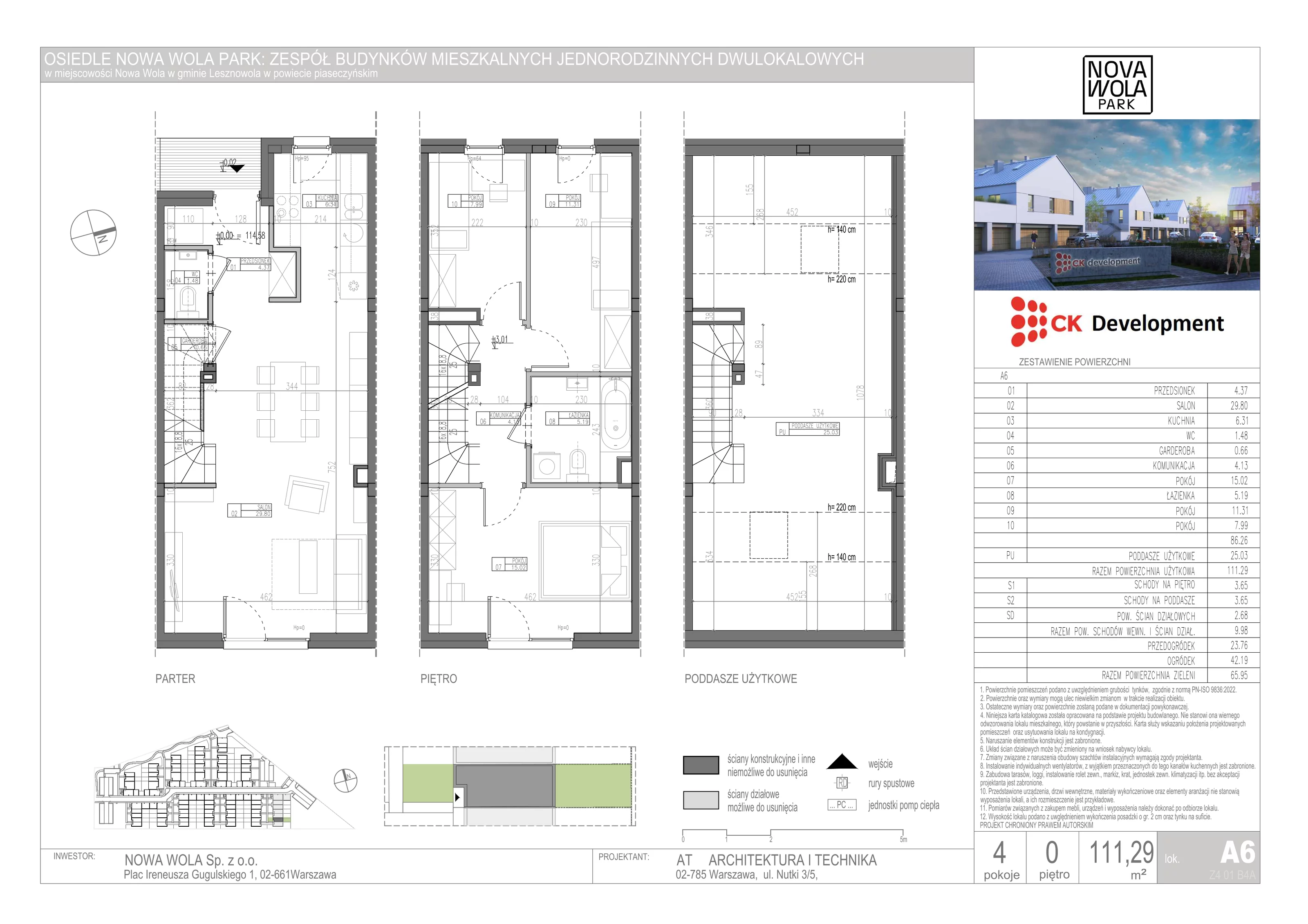 Dom 111,29 m², oferta nr A-6, Nova Wola Park, Nowa Wola, ul. Przepiórki